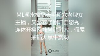 ML溪水极品无毛粉穴老牌女主播，又整容了回归自慰秀，连体开档网袜M腿掰穴，假屌抽插大黑牛震动