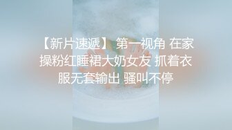 【新片速遞】 第一视角 在家操粉红睡裙大奶女友 抓着衣服无套输出 骚叫不停