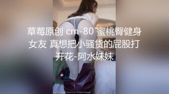 草莓原创 cm-80 蜜桃臀健身女友 真想把小骚货的屁股打开花-阿水妹妹