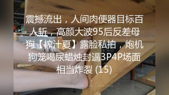 震撼流出，人间肉便器目标百人斩，高颜大波95后反差母狗【榨汁夏】露脸私拍，炮机狗笼喝尿蜡烛封逼3P4P场面相当炸裂 (15)